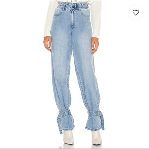 WeWoreWhat Paperbag Buckle Jeans